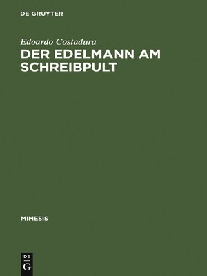 cover image of Der Edelmann am Schreibpult